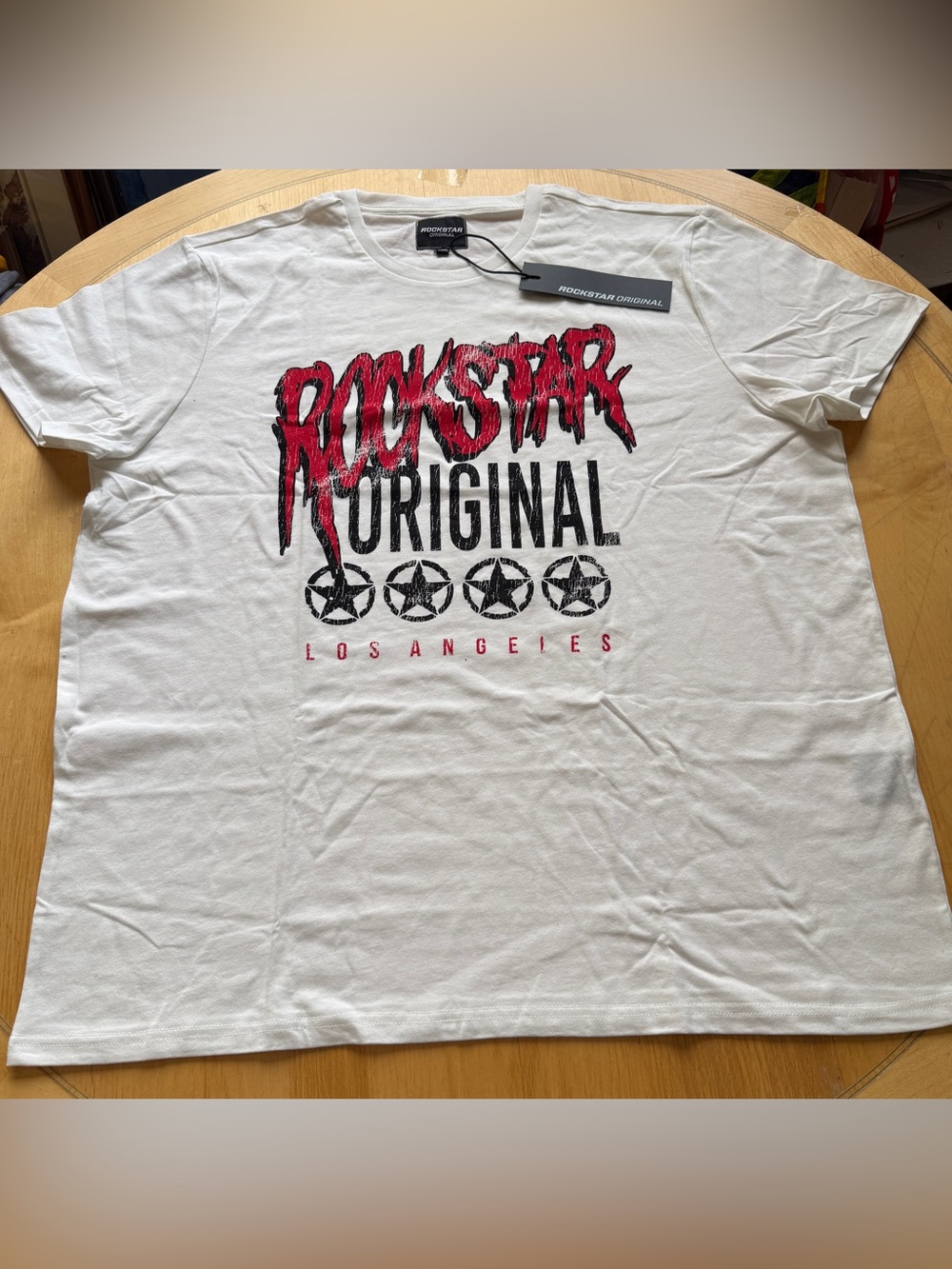 NWT Rockstar Original Los Angeles Graphic T-Shirt White Red Men’s 3XL